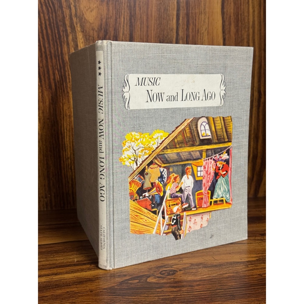 1958 Music Now and Long Ago Book 3 Rojankovsky California State Vintage Textbook